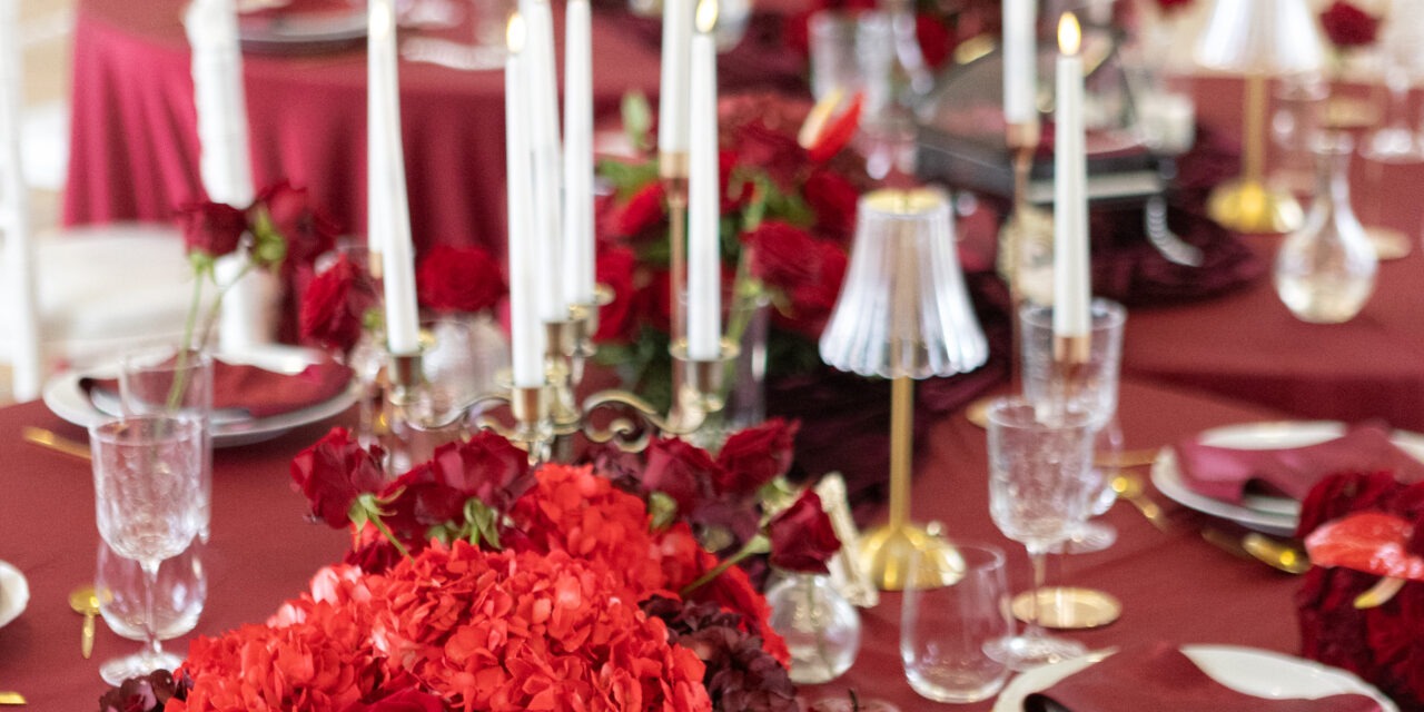 Mariage en Rouge et Or au Château d’Hénonville