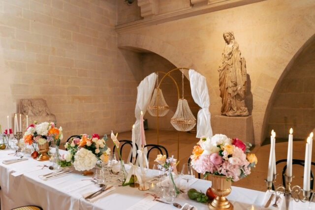 Décoration de mariage au Château de Pierrefonds
